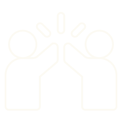 people high fiving icon