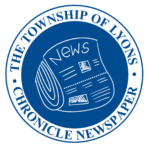 Township of Lyons Chronicle Newspaper logo featuring a rolled newspaper inside a blue circular emblem.